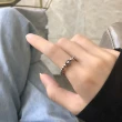 【00:00】韓國設計個性圓珠愛心食指戒 戒指