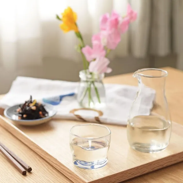 【ADERIA】日本蛇目清酒壺杯組 一壺二杯禮盒組 DB-2204-3(清酒壺)