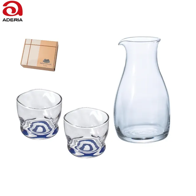 【ADERIA】日本蛇目清酒壺杯組 一壺二杯禮盒組 DB-2204-3(清酒壺)