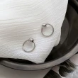 【00:00】韓國設計S925銀針簡約金屬圈圈個性耳環