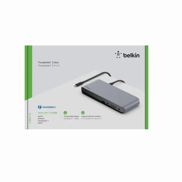 【BELKIN】F4U097ja 13合1 type-C Thunderbolt 3 HUB集線器(多功能集線器)