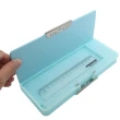 【小禮堂】迪士尼 小熊維尼 雙開式鉛筆盒 多功能鉛筆盒 塑膠筆盒 鉛筆袋 《綠 汽球》