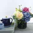【HUGO DECO 榆果傢飾】紫白玫瑰藍繡球香氛花藝(擬真花/香氛/花禮)