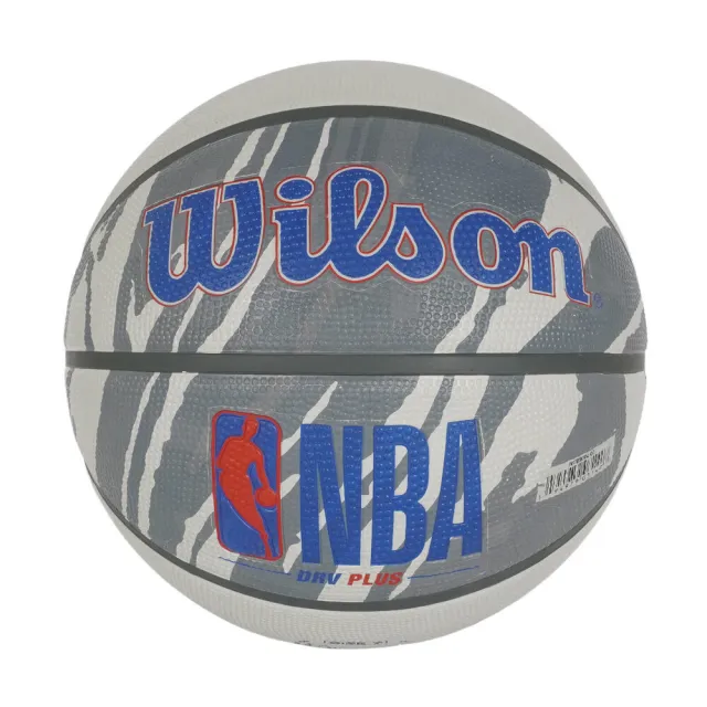 【WILSON】Wilson NBA DRV Plus 籃球 7號 耐磨 橡膠 室外 抓地力強 火紋灰(WTB9202)