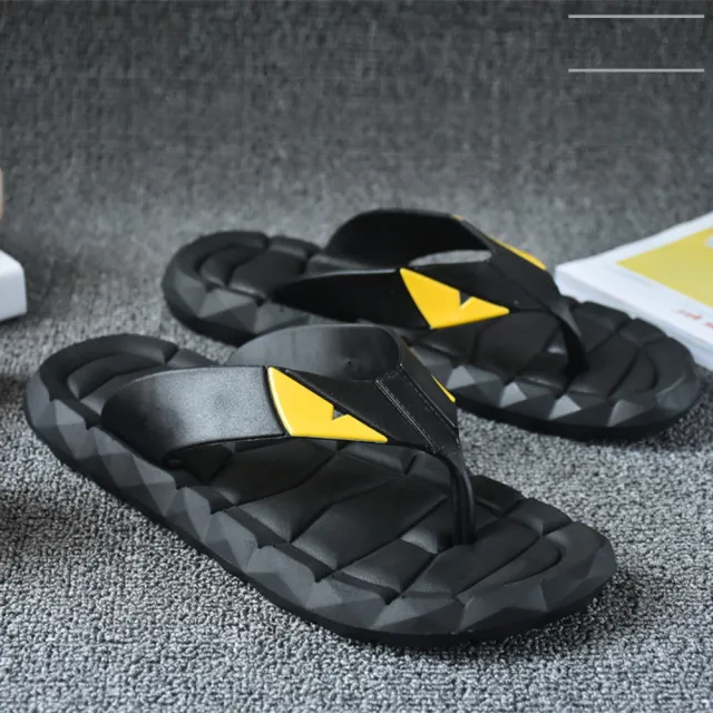 【CPMAX】怪獸造型設計男款休閒拖鞋(2款可選 夾腳拖 一字拖 人字拖 沙灘鞋 拖鞋 S100)