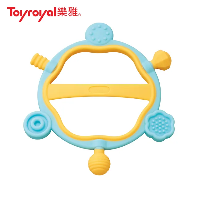 【Toyroyal樂雅 官方直營】牙膠六角搖鈴