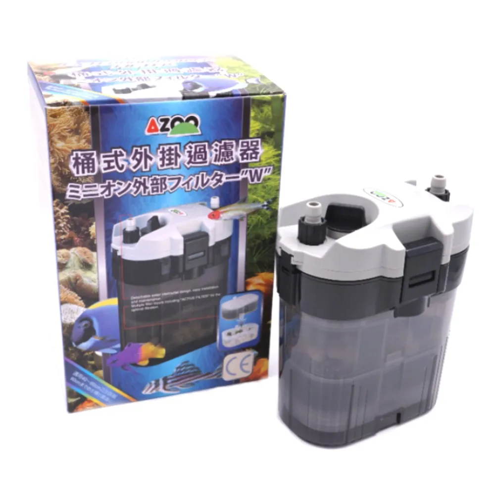 【AZOO】台灣AZOO邰港-迷你小圓桶外掛過濾器360L/H(含4種活性濾球.掛架.全配件)