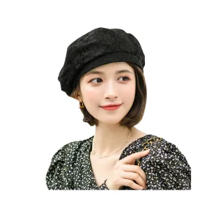 【Emi 艾迷】時尚迷人蕾絲春夏薄款 貝雷帽(現貨)