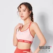 【Mollifix 瑪莉菲絲】A++美背交織舒心BRA、瑜珈服、無鋼圈、運動內衣(粉+橘)