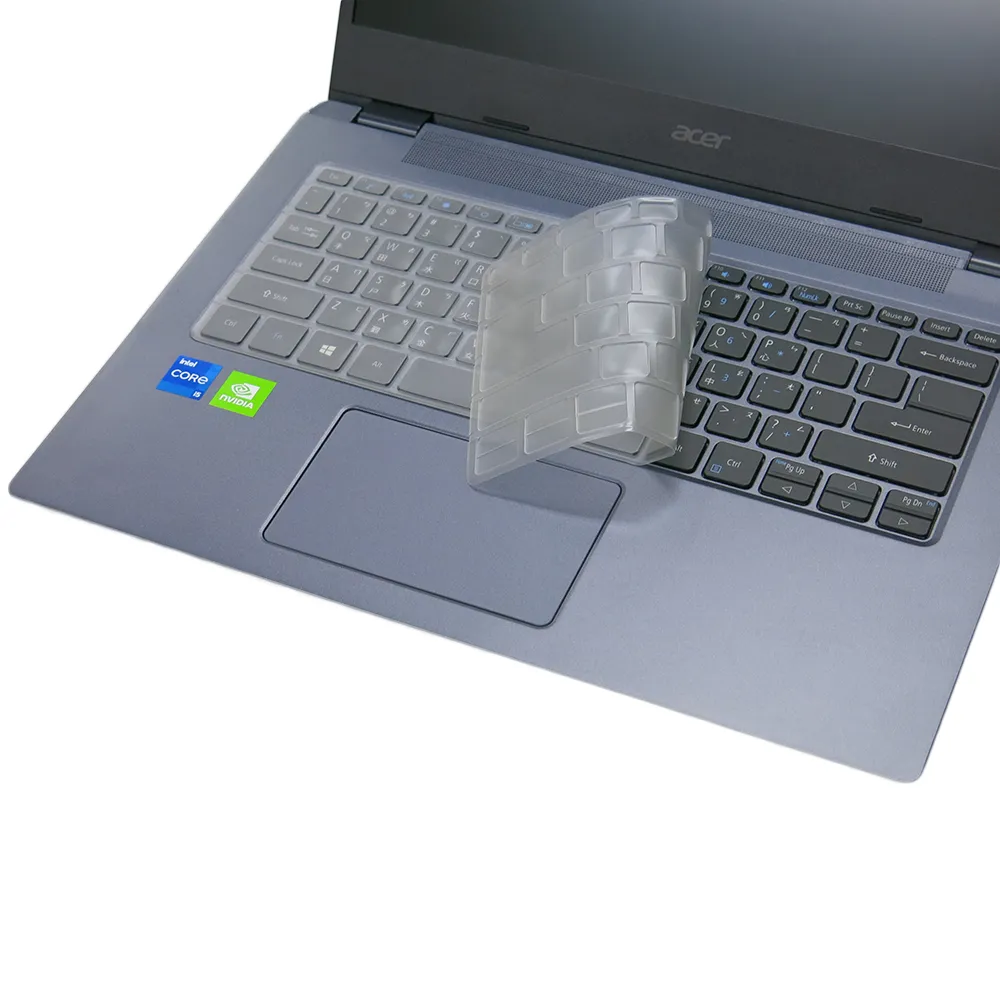 【Ezstick】ACER TravelMate TMP414-51G 奈米銀抗菌TPU 鍵盤保護膜(鍵盤膜)
