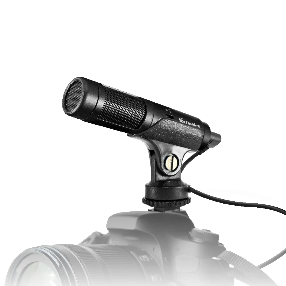 【Yo-tronics】多媒體直播麥克風 手機相機攝影專用麥克風 輕量好攜帶 附防風罩(YTM-118e)