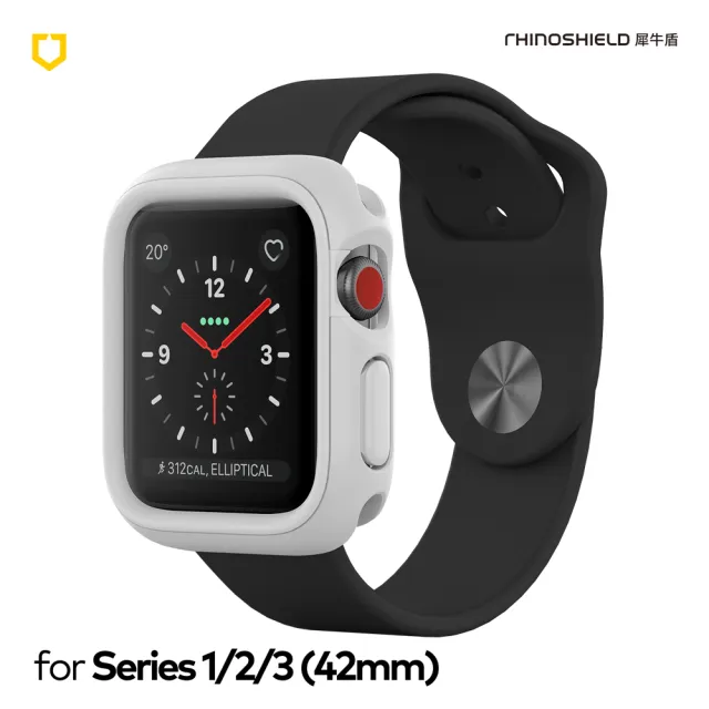 【RHINOSHIELD 犀牛盾】Apple Watch S1/2/3 42mm CrashGuard NX模組化防摔邊框保護殼