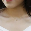 【Dinner collection】花朵珍珠白鑽K金項鍊