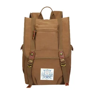 【ROGIV+】全棉帆布扣蓋後背包 筆電包 R632(後背包/13吋內筆電適用/電腦包)