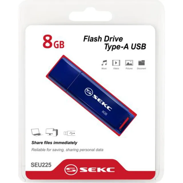 【SEKC】SEU225 8GB USB2.0 隨身碟(10入)