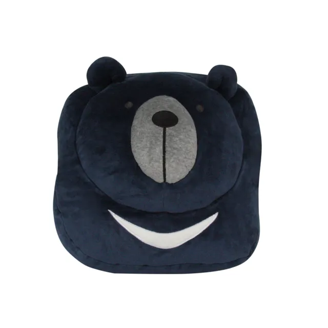 【YVONNE 以旺傢飾】黑熊暖手枕(丈青藍)