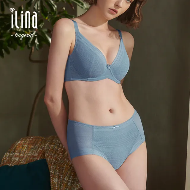 【ILINA 璦琳娜內衣】透氣涼爽 女內衣 無痕內衣 薄杯 好搭衣服 機能型內衣 華麗微吐息 藍(貼身衣服好朋友)