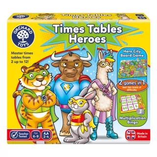 【Orchard Toys】幼兒桌遊-乘法超能力(Times Tables Heroes)
