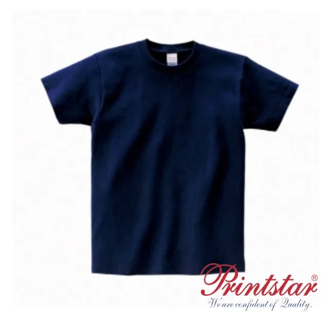 【日本 PRINTSTAR】純棉 5.6oz 重磅T恤-男女同款(海軍藍)