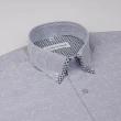 【ROBERTA 諾貝達】台灣製 柔軟典雅 風采偏偏迷人短袖襯衫(粉藍)