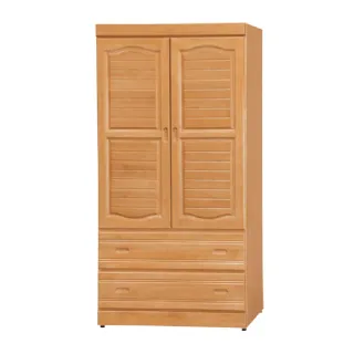 【本木】猿飛 赤陽色實木衣櫃(3x6尺)