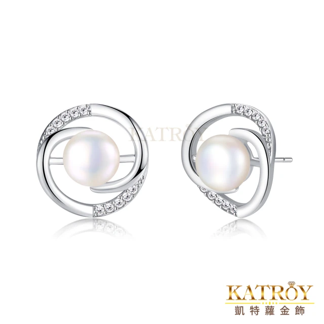【KATROY】耳環．7.0-7.5mm．母親節禮物(天然珍珠)