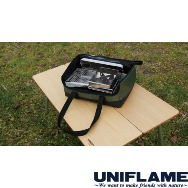 【Uniflame】UNIFLAME桌上烤肉爐TG-III收納袋軍綠 U615065(U615065)