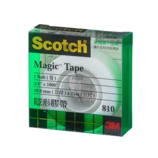 【3M】810-LM Scotch隱形膠帶 19mmx25M 透明盒(2入1包)