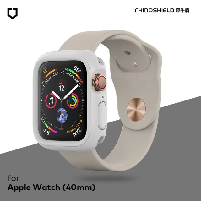 【RHINOSHIELD 犀牛盾】Apple Watch SE2/6/SE/5/4共用 40mm CrashGuard NX模組化防摔邊框手錶保護殼