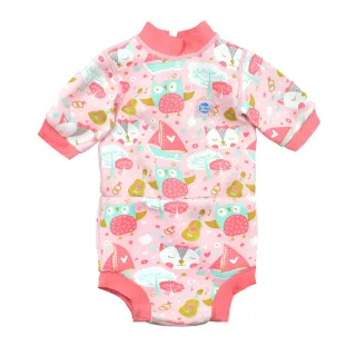 【Splash About 潑寶】嬰兒 尿布褲 連身 防曬 抗UV-快樂貓頭鷹(嬰兒泳褲)