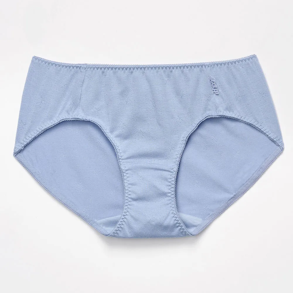 【Wacoal 華歌爾】i earth-海藻纖維環保 M-LL中低腰三角褲  搭配內褲-VS2164DI(沁涼藍)