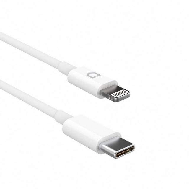 【RHINOSHIELD 犀牛盾】Lightning to USB-C for 1M∣1公尺 白色一般款充電∣傳輸線(iPhone/iPad/Mac適用)