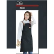 韓版類皮革X型肩帶圍裙(多色任選類皮革X型素面日韓職人工業風咖啡餐廳圍裙)