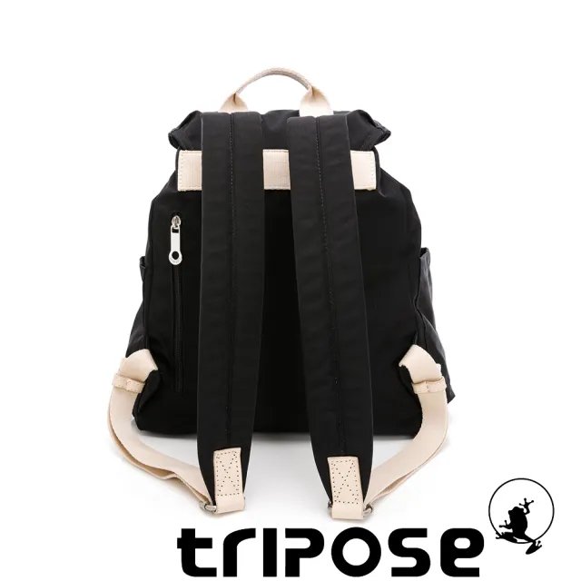 【tripose】MEMENTO微皺尼龍輕量後背包-小(經典黑)