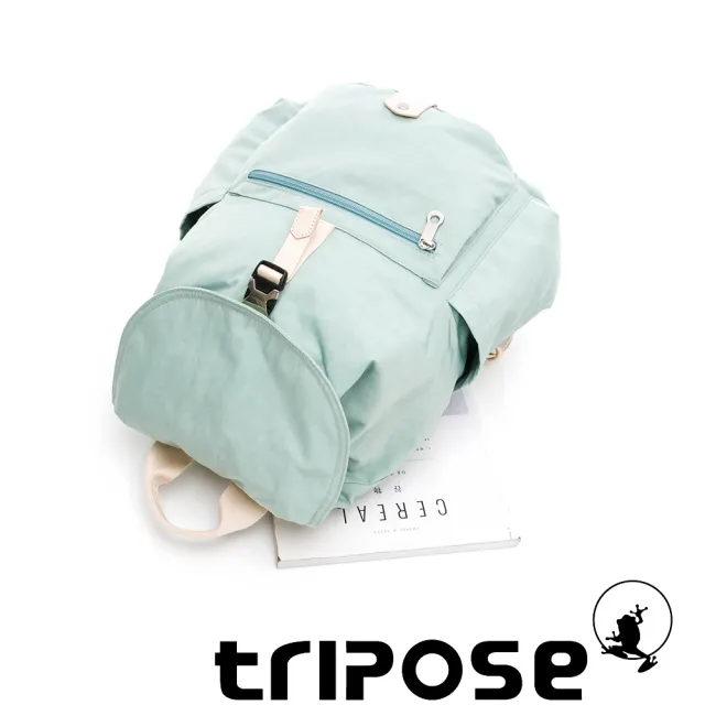 【tripose】MEMENTO微皺尼龍輕量後背包-大(薄荷綠)