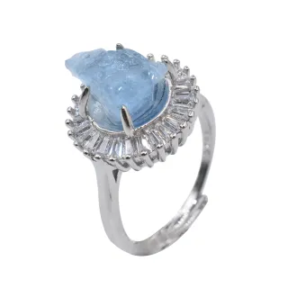 【Selene】璀璨湛藍海藍寶戒指