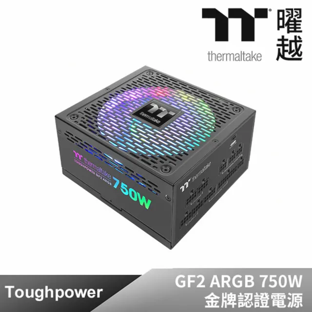 【Thermaltake 曜越】鋼影 Toughpower GF2 ARGB 750W 金牌認證電源(PS-TPD-0750F3FAGT-2)