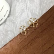 【MISS KOREA】韓國設計S925銀針復古花朵線條珍珠耳環