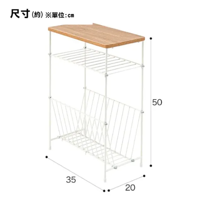 【NITORI 宜得利家居】邊桌 SHELFY2 LBR(邊桌)