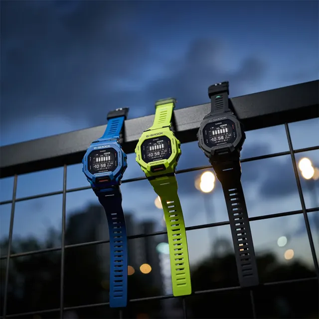 【CASIO 卡西歐】G-SHOCK 纖薄運動系藍芽計時手錶-沉著黑(GBD-200-1)