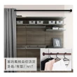 【Home Desyne】台灣製 工業風多用途伸縮桿衣桿窗簾桿(71-122cm)
