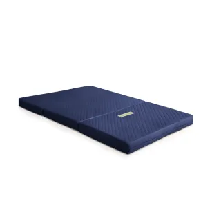 【潮傢俬】二代目日式三折獨立筒彈簧床墊-11cm(單人3.5尺藍)