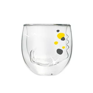 【好玻GOODGLAS】恐龍屁屁雙層玻璃杯