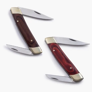 【NoBox】雙刃口袋刀 Double Blade Pocket Knife(刀子、刀具、折疊刀、萬用刀、登山露營)