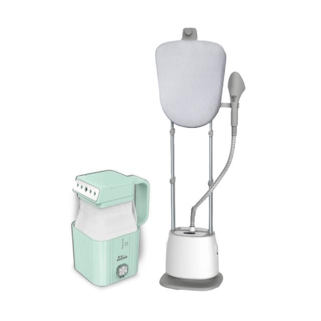 【SONGEN 松井】直立式雙桿蒸氣除蟎掛燙機/電熨斗-加摺疊小方塊旅行手持掛燙機(SG-QY66E-W)