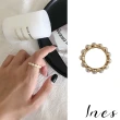 【INES】韓國設計溫柔半圓珍珠戒指