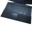 【Ezstick】HP OMEN HP 15-dh 15-dh1008TX 黑色卡夢紋機身貼(含上蓋貼、鍵盤週圍貼)