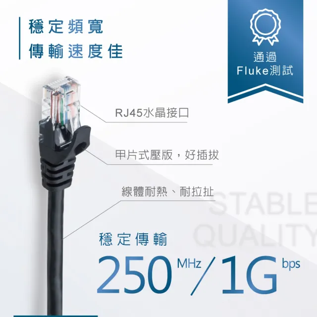 【RASTO】CAT6 5M網速1GPS網路線 REC6