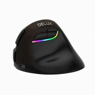 【DeLUX】雙模垂直靜音光學滑鼠 藍牙滑鼠(M618mini)