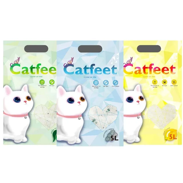 【CatFeet】消臭水晶貓砂 5L*6包組(水晶貓砂)